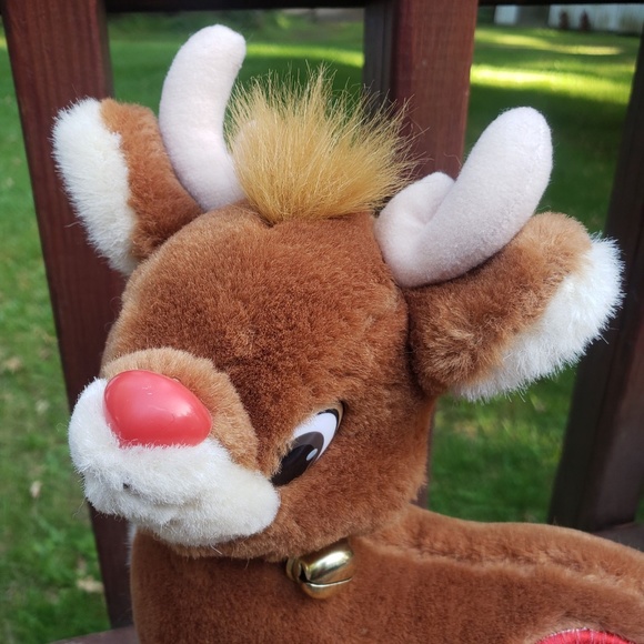 Vintage APPLAUSE Rudolph The Red Nosed Reindeer - 13" TALL - Picture 3 of 12